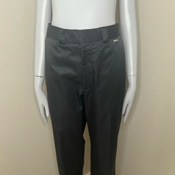 VERSACE Vintage Satin High Waist Black Pants - Picture 6 of 16